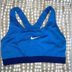 Blue Nike sports bra